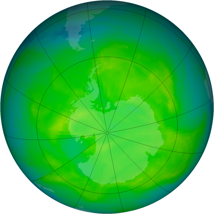 Ozone Map 1980-11-29